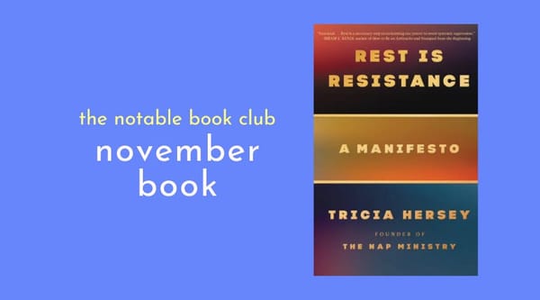 Book Club Pick: Tricia Hersey's Rest Is Resistance